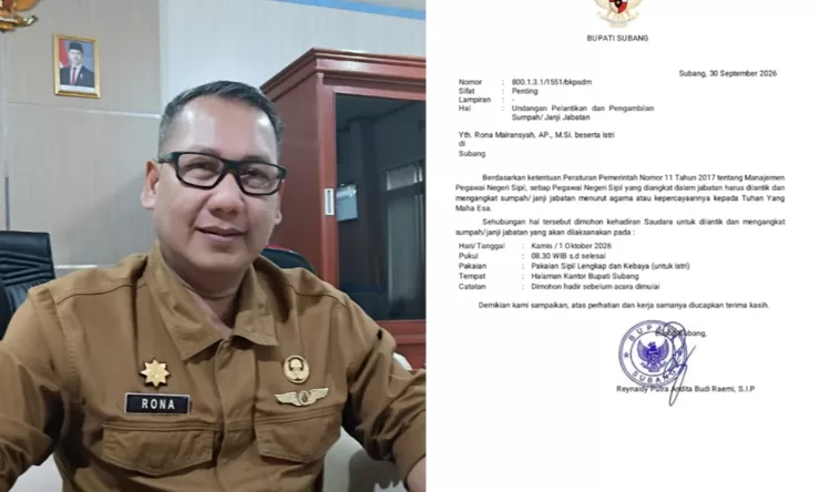 Surat Bupati beredar, Rona Mairansyah akan dilantik besok: Jadi Sekda?