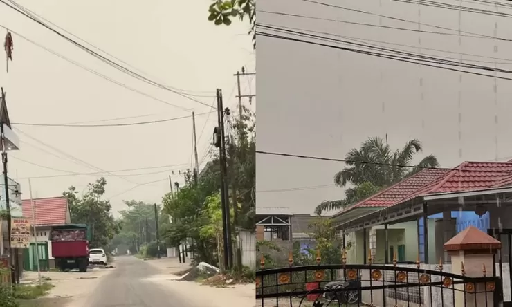 Kegembiraan warga Palangka Raya saat hujan turun: Ini yang dirindukan banyak orang, asap jauh berkurang