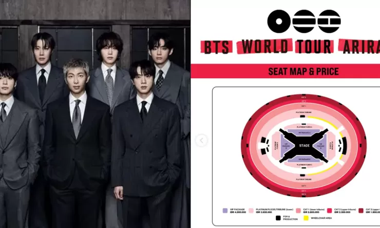 Seat Map Konser BTS Jakarta di GBK dan Harganya, Mulai Rp1.8 Juta