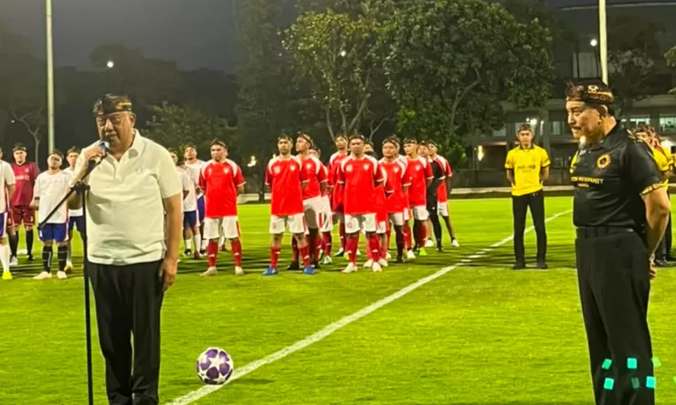 Resmikan Turnamen Sepak Bola, Hendropriyono Jadikan Olahraga Sarana Pelestarian Budaya