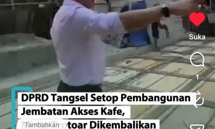 DPRD Tangsel Perintahkan Bongkar Jembatan Kencana Loka, Diduga Belum Kantongi PBG