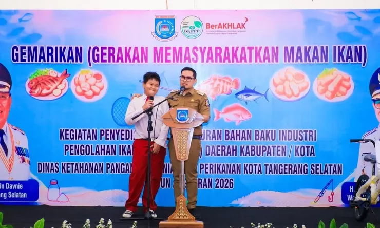 GEMAR Makan Ikan Digencarkan di Tangsel, Pilar Saga Ichsan: Protein Hewani Kunci Cegah Stunting dan Ciptakan Generasi Unggul
