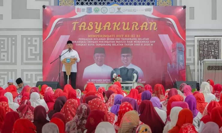 Tasyakuran HUT RI ke-81 di Tangsel, Benyamin Ajak Warga Rawat Persatuan dan Kepedulian