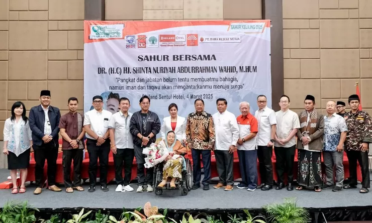 Perhimpunan INTI dan Bigland Otel Sentul Ajak 800 Kaum Dhuafa dan Penyandang Disabilitas Sahur Bersama Shinta Nuriyah Wahid