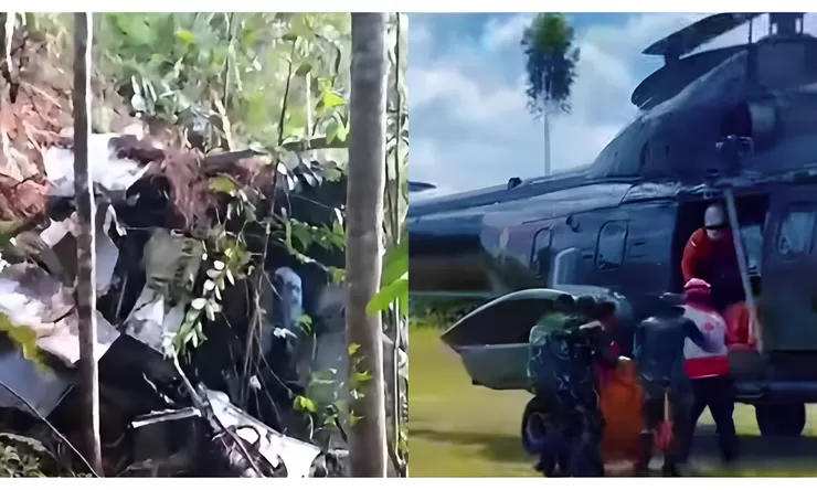 Helikopter PK-CFX Jatuh di Sekadau, 8 Kru dan Penumpang Ditemukan Meninggal Dunia
