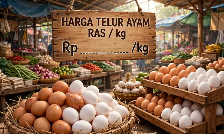 Beda Rp2.750! Harga Telur Ayam Blitar dan Kota Batu Bikin Penasaran