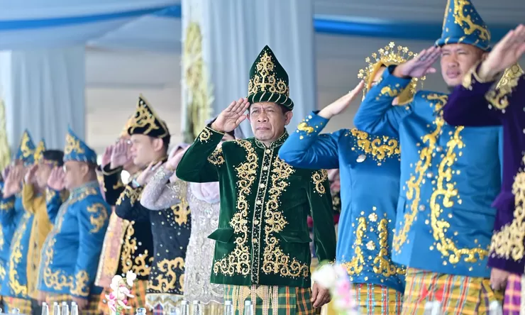 Wagub Sultra Hadiri Upacara HUT ke-195 Kota Kendari, Perkuat Semangat Kolaborasi Pembangunan