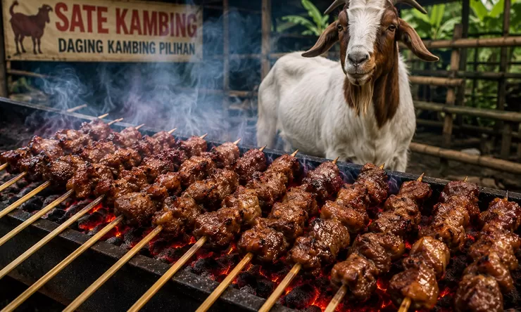 Sate Kambing Geser Rendang sebagai Makanan Indonesia Terbaik 2026 versi TasteAtlas, Cek Daftar 10 Kuliner Favorit Lainnya di Sini!