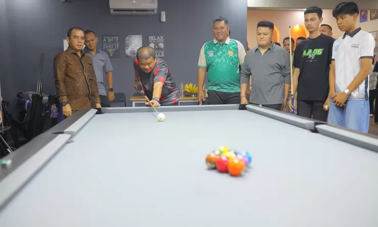 Bidik Emas Porprov 2026, Tujuh Atlet Biliar Parigi Moutong Matangkan Strategi Bola 9