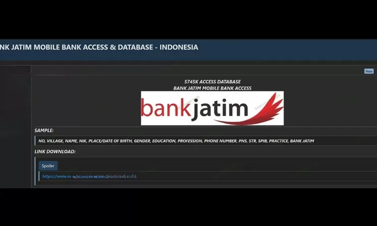 Viral Dugaan Kebocoran 5,7 Juta Data Nasabah, Bank Jatim Tegaskan Sistem Internal Aman