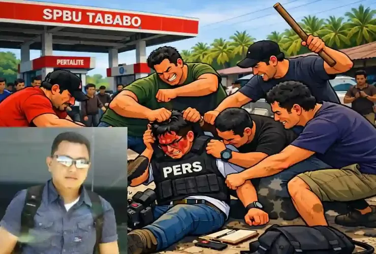 Dua Wartawan Dikeroyok Saat Investigasi Mafia Solar di SPBU Tababo, Lampu Sengaja Dimatikan Sebelum Penyerangan