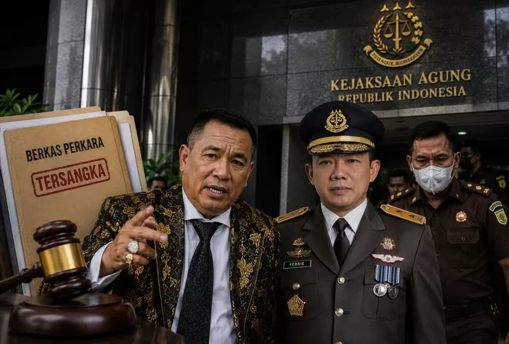 Hotman Paris Dampingi Febrie Adriansyah Jalani Pemeriksaan Sebagai Tersangka