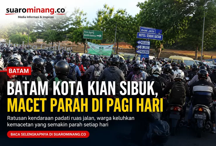 Batam Kota Kian Sibuk, Kemacetan Parah Warnai Aktivitas Pagi Hari