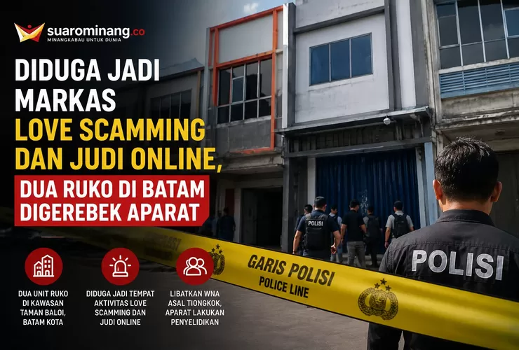 Diduga Jadi Markas Love Scamming dan Judi Online, Dua Ruko di Batam Digerebek Aparat