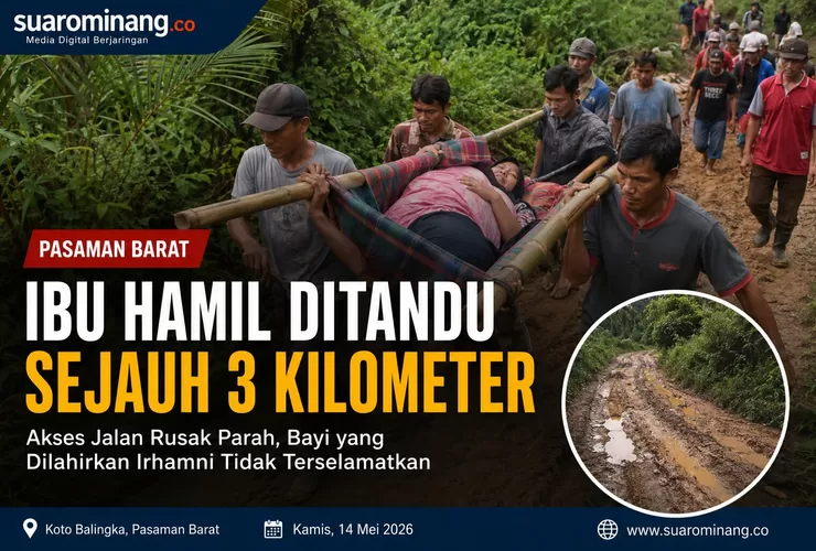 Tragedi di Pedalaman Pasaman Barat: Ibu Hamil Ditandu 3 Kilometer, Bayi Tak Terselamatkan