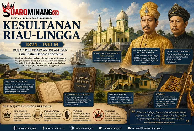 Kesultanan Riau-Lingga, Pusat Peradaban Melayu yang Mengukir Sejarah Nusantara
