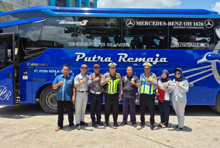 Jelang Lebaran, Jasa Raharja dan Stakeholder Gelar Ramp Check Bus di Jambi