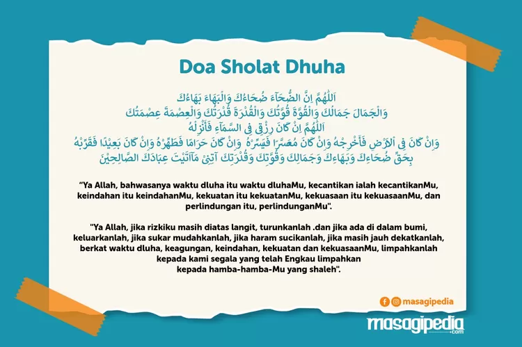 Doa Setelah Sholat Dhuha Teks Arab Latin Dan Artinya Baca Doa Ini