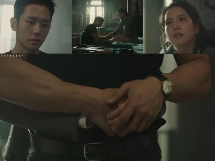 Soo Ho mengganti perban yang membalut luka di tangan Young Ro. Setelah selesai, gadis itu tiba-tiba memeluk Soo Ho dari belakang--membuat pria tersebut bergeming sebentar sebelum akhirnya melepaskan pelukan tersebut.