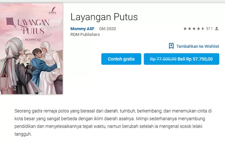 Link Download Novel Layangan Putus Karya Mommy Asf Hops Id 