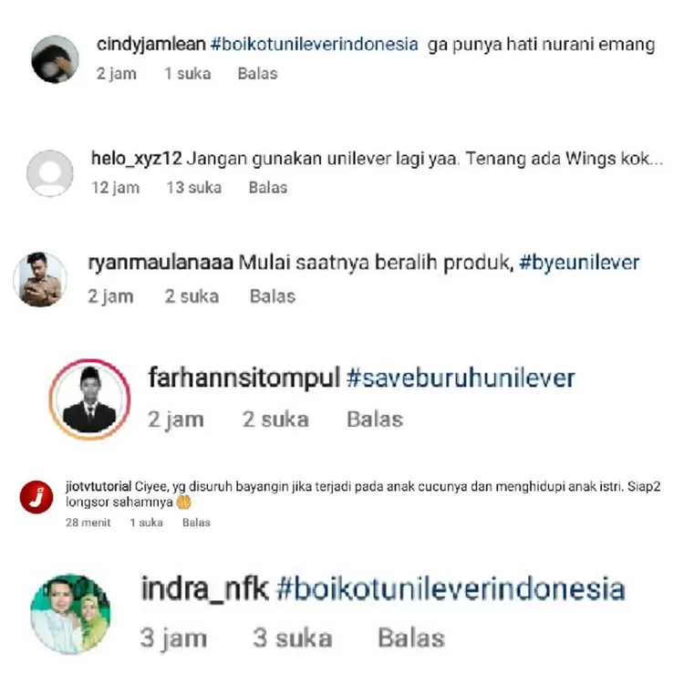 Ramai Seruan Aksi Boikot Produk PT Unilever Indonesia Di Media Sosial ...