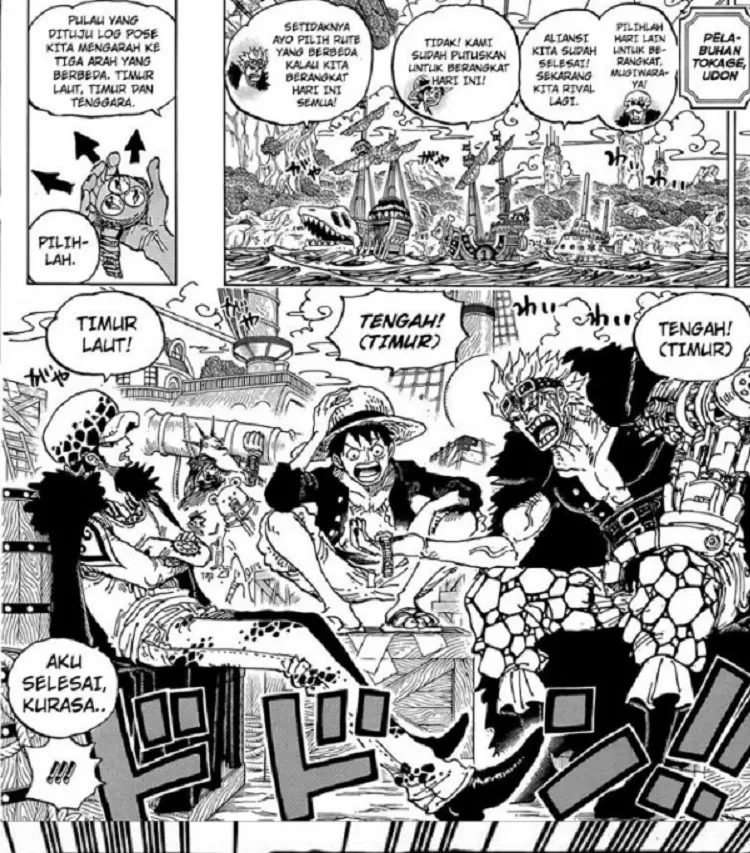 Bocoran Terbaru Manga One Piece 1057: Luffy, Eustass Kid dan