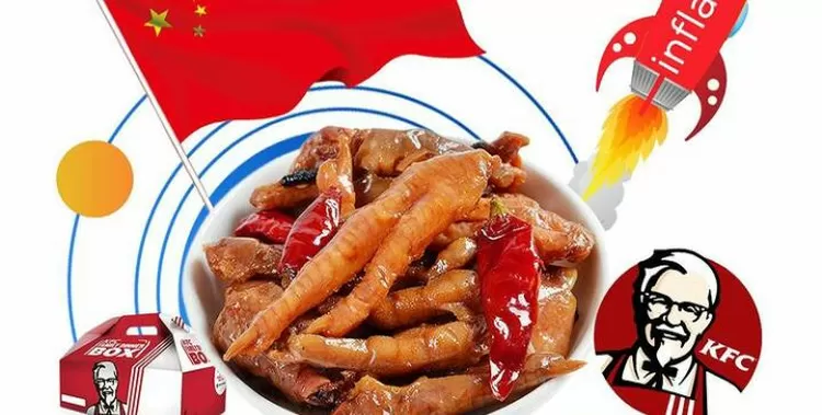 foto menu ceker pada restoran cepat saji KFC