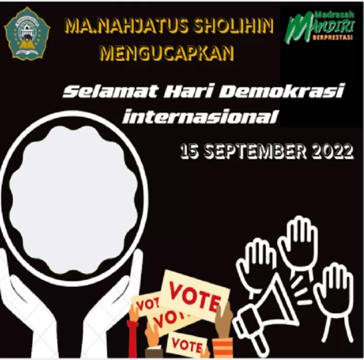 Terbaru, Link Twibbon Hari Demokrasi Internasional 15 September 2022 ...