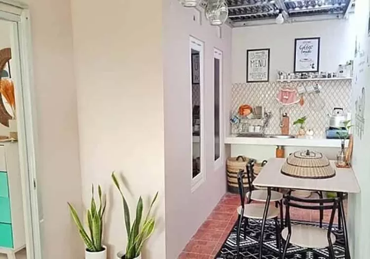 Inspirasi 7 Desain Dapur Kecil Terbuka Di Belakang Rumah Lebih Cantik