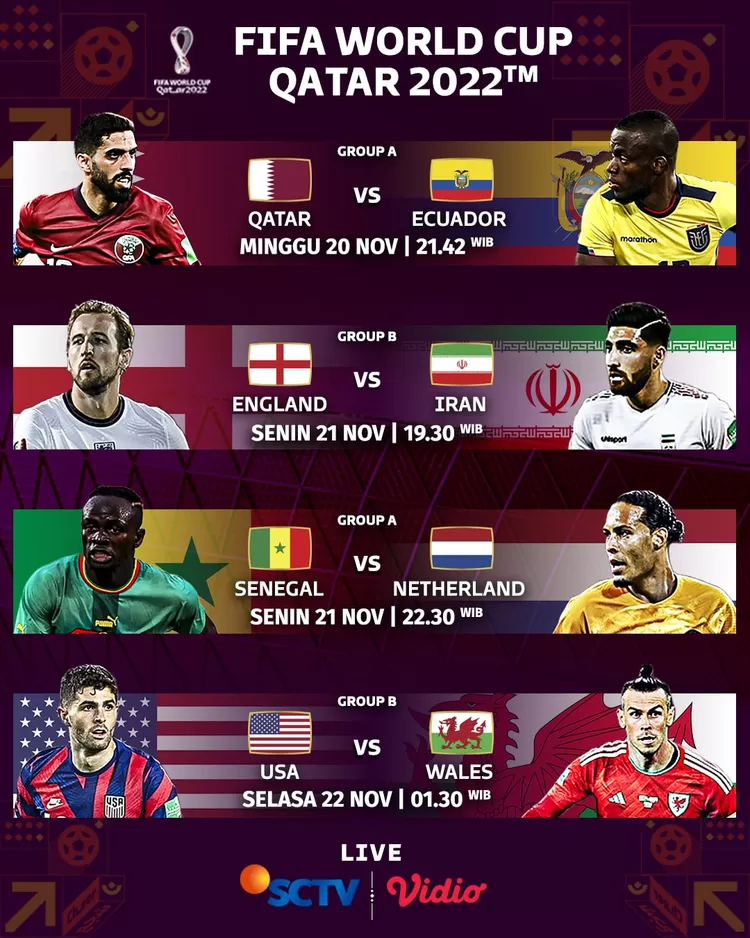 Jadwal Lengkap Piala Dunia FIFA 2022 Dan Poster Match, Opening Ceremony ...