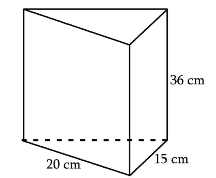 Hitunglah Volume Prisma Segitiga Berikut! 20 Cm 15 Cm 36 Cm - Suara Karya