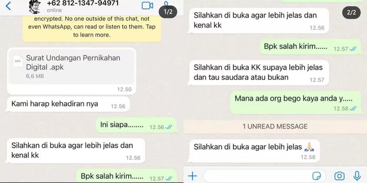 Waspada! Modus Penipuan Baru Kirim Pesan Berkedok Undangan Pernikahan ...