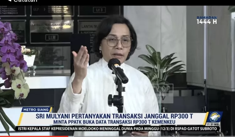 Sri Mulyani Minta PPATK Buka Pelaku Transaksi Janggal Rp 300 Triliun ...