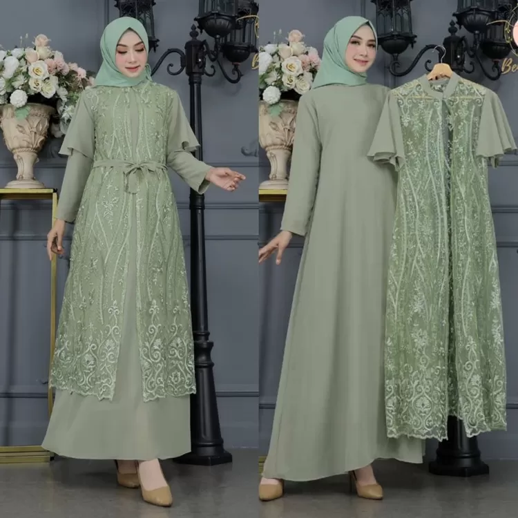 5 Model Gamis Brokat Modern 2023 Agar Tampil Cantik Elegant Dan Berwibawah Suara Buruh