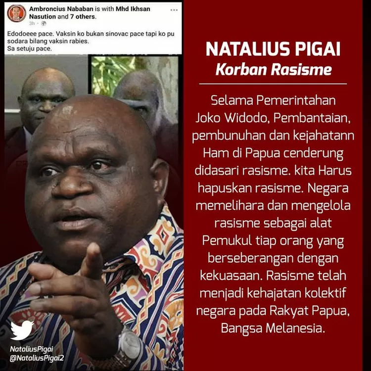 Serangan Rasis, Sekadrun-kadrunnya Natalius Pigai Dia Itu... - Hops ID