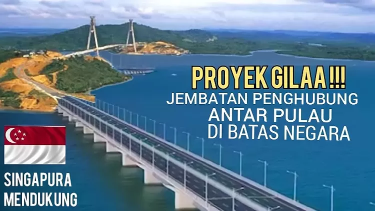 Ilustrasi jembatan Babin antara Batam dan Bintan, Riau.