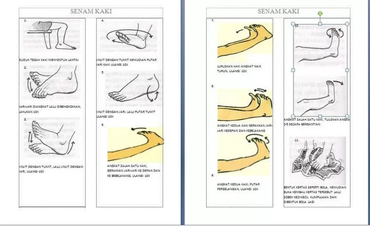 Tata cara melakukan senam kaki
