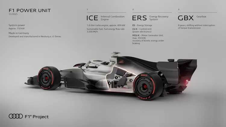Debut di Formula 1 2026, tim Audi rilis mobil balap dengan mesin hybrid ...