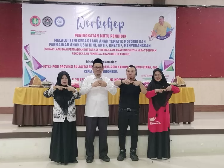 Ratusan Guru TK di Luwu Utara Ikuti Workshop Peningkatan Mutu Pendidik 