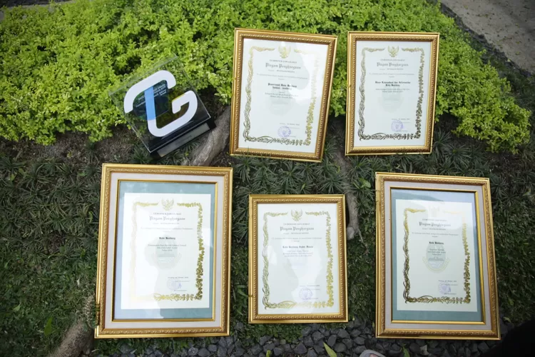 Disciptabintar Kota Bandung Raih Penghargaan Geoportal Terbaik.