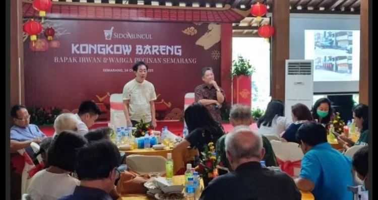 Irwan Hidayat berdialog dengan warga Tionghoa Semarang, khususnya yang tinggal di wilayah Pecinan Semarang, dari Gang Pinggir hingga Jalan Kranggan untuk menjadikan bersama-sama Kawasan Pecinan Semarang sebagai destinasi pariwisata terbaik di Semarang