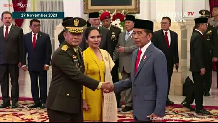 Dilantik Presiden Jokowi Jadi KSAD, Jenderal Maruli Pastikan Netralitas TNI di Pemilu 2024.
