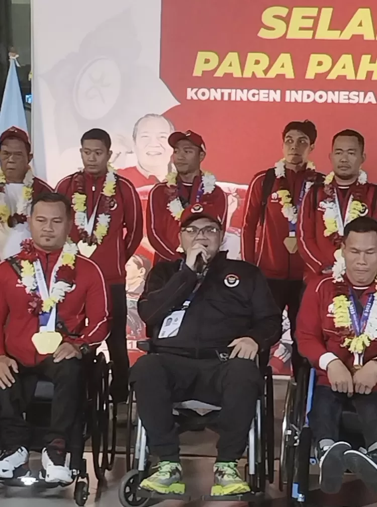 Staf Khusus Menpora Ardima Rama Putra meminta para atlet yang telah mencetak prestasi tertinggi di di World Abilitysport Games (WAG) 2023 melanjutkan fokus latihan dan training center menuju Paralimpiade 2024 Paris