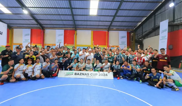 Pembukaan Turnamen Futsal Baznad Cup 2024 rangkaian HUT ke 23 Baznas, Rabu (7/3/2024).