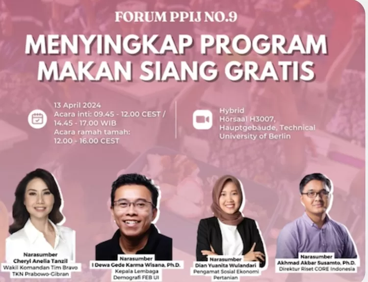 Dalam Forum Perhimpunan Pelajar Indonesia Jerman (PPIJ) seri kesembilan menghelat diskusi hybrid kebijakan publik secara  rutin bertajuk 