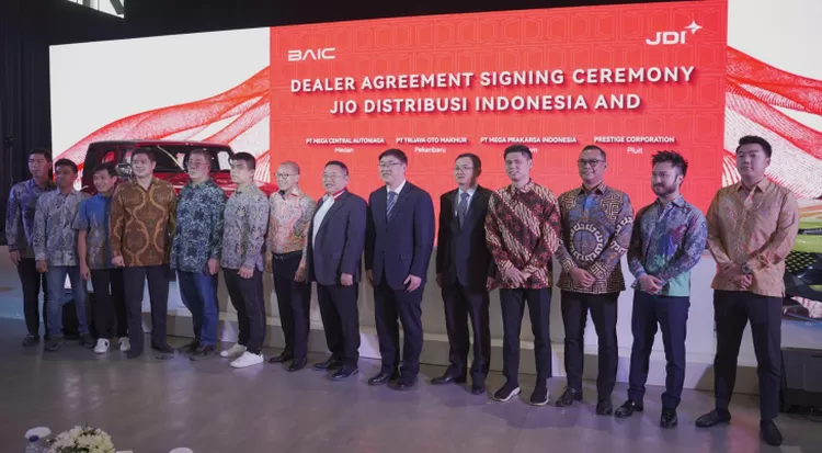 Peluncuran BAIC dihadiri oleh Ketua MPR RI Bambang Soesatyo (Bamsoet), direksi JDI, dan Rudy Salim selaku CEO Prestige Motorcars.