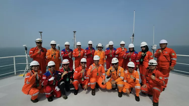 Prodi Ketahanan Energi FMP Unhan RI Laksanakan Study Visit  ke Kapal Floating Storage Regasification Unit (FSRU) Jawa Satu. Foto: Humas Unhan