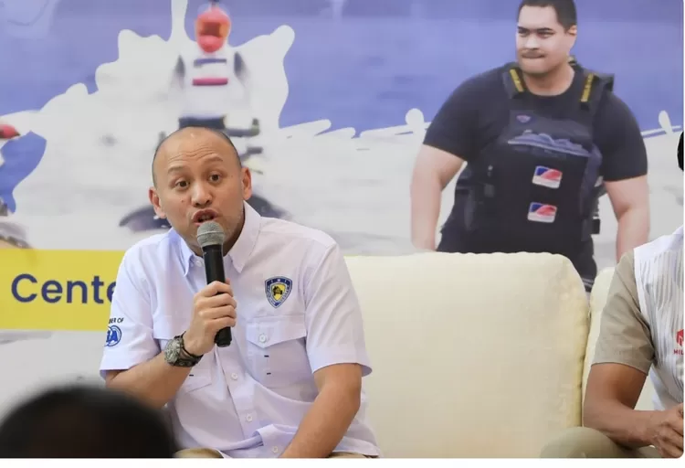 Wakil Ketua Umum Pengurus Pusat Ikatan Motor Indonesia (PP IMI) Ananda Mikola, menyampaikan terima kasihnya kepada Menpora Dito atas dukungan pemerintah dalam menyiapkan atlet jetski Indonesia untuk jajal Kejuaraan Dunia Aquabike