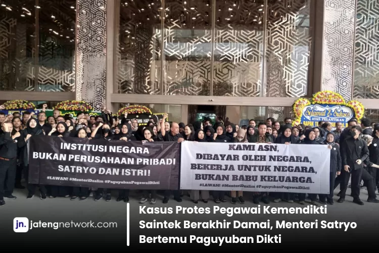 Kasus demo kemendikti saintek berakhir damai