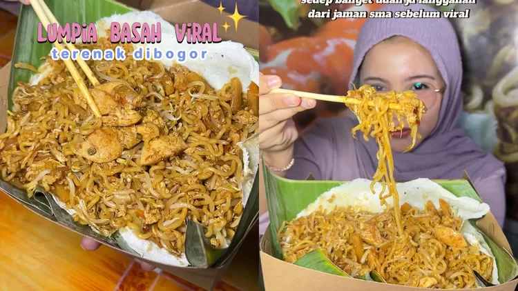 Kuliner Lumpia Basah Berkah Viral di Bogor.